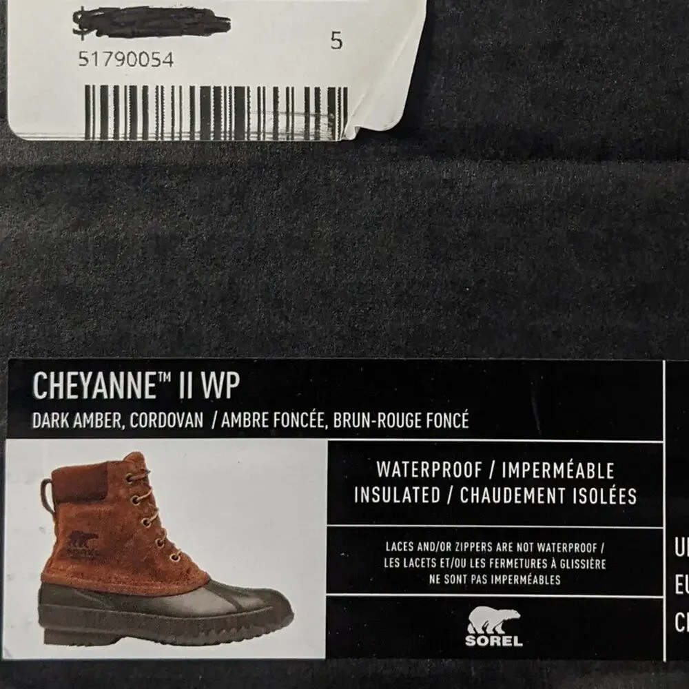 Sorel Cheyanne II Waterproof Winter Boots, Dark Amber, Men's 10 M